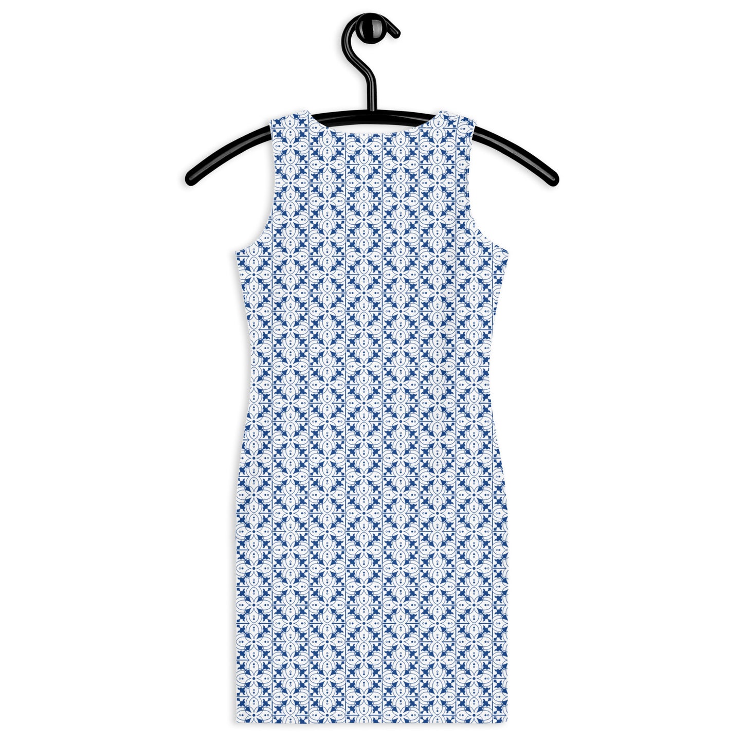 Azulejos - White/Blue - Cut & Sew Dress