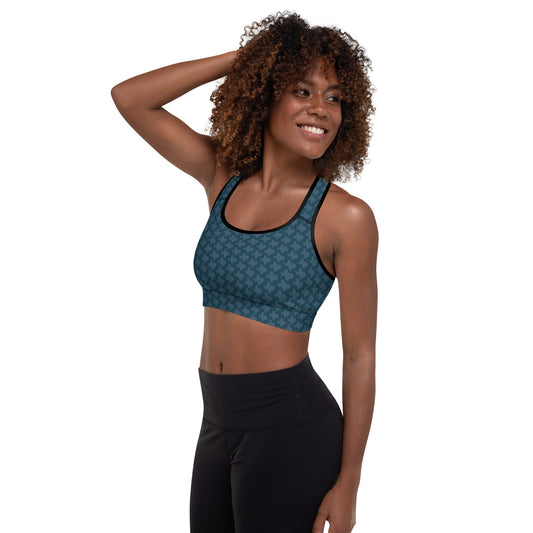 Texas - Dark Blue - Padded Sports Bra