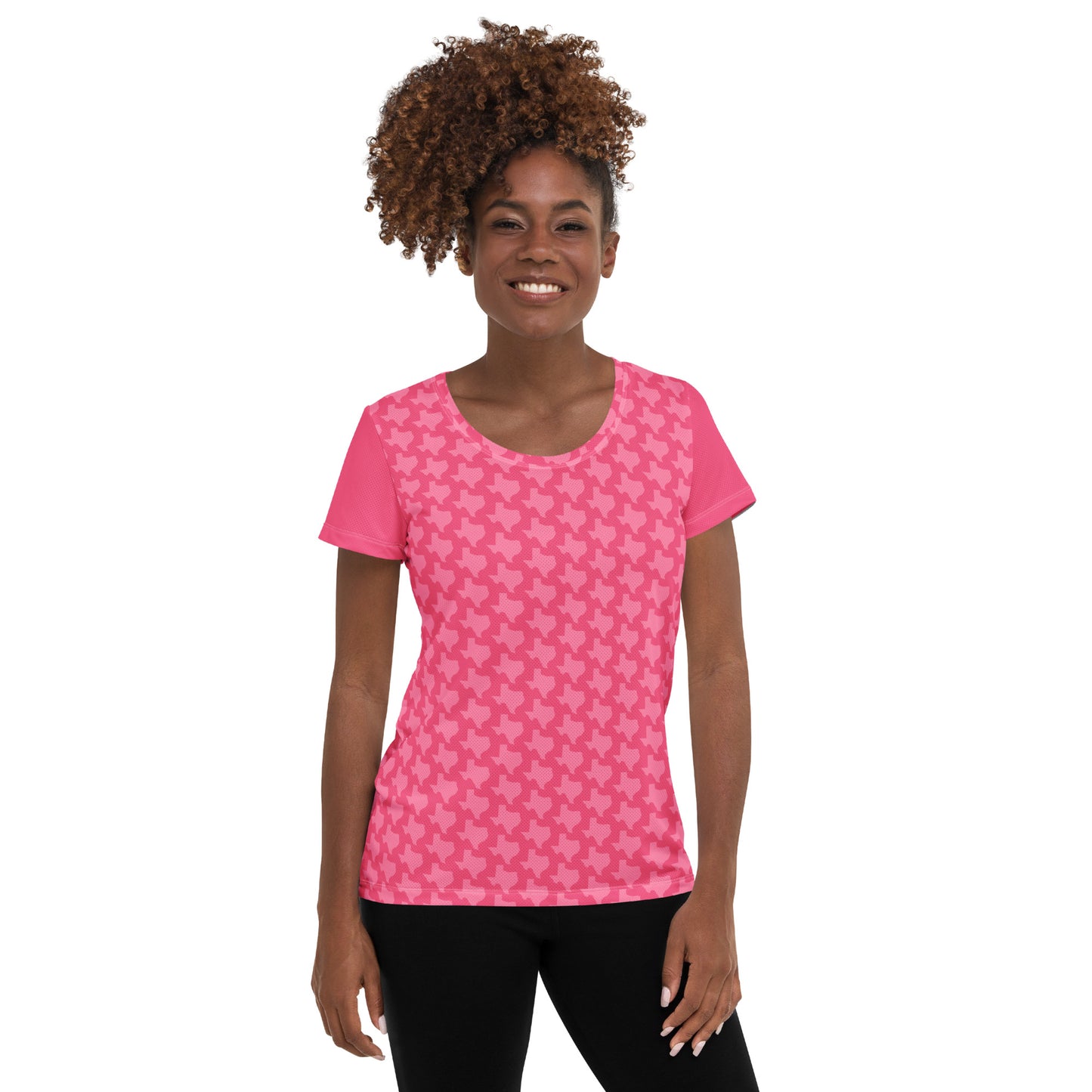 Texas - Pink - Women's Athletic T-Shirt