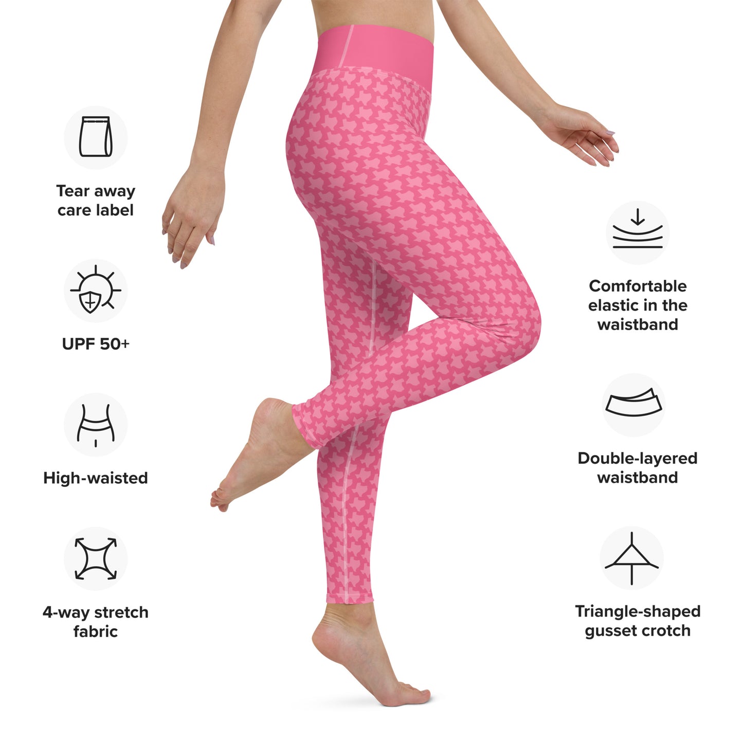 Texas - Pink - Yoga Leggings