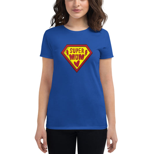Super Mom - Women's Short Sleeve T-Shirt - Available in Several Colors - Gift - Mother's Day - Birthday