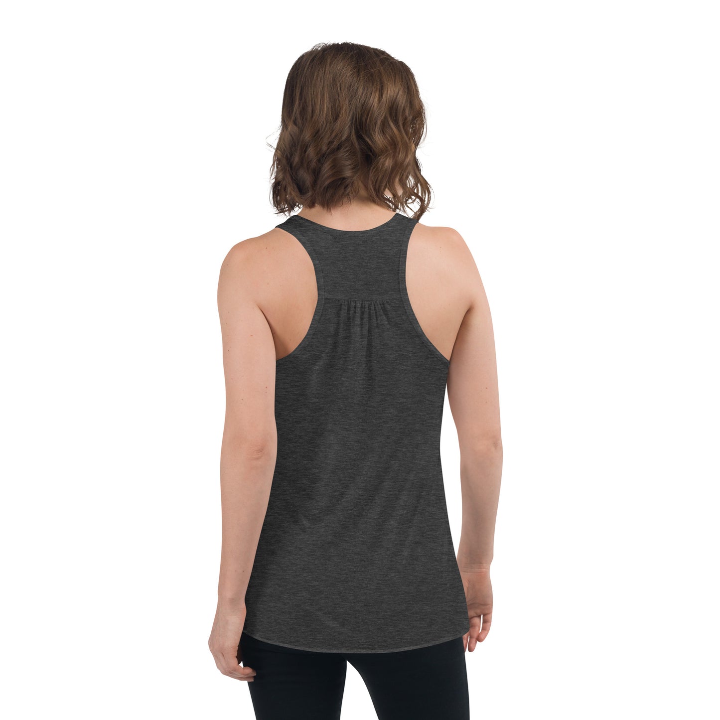 Super Mom - Women's Flowy Racerback Tank - Dark Grey and White Available - Gift - Mother's Day - Birthday